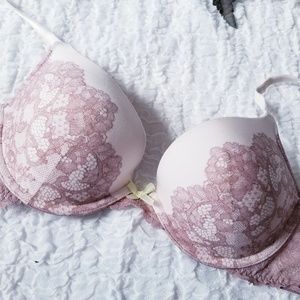 Dream Angels Push-Up Rose Pink Lace